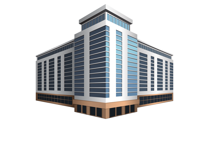 large office complex 3d rendering