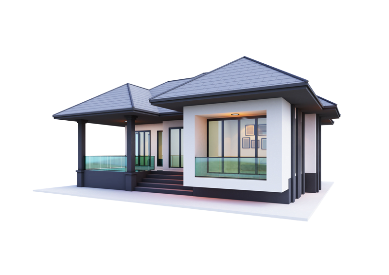 small home 3d rendering