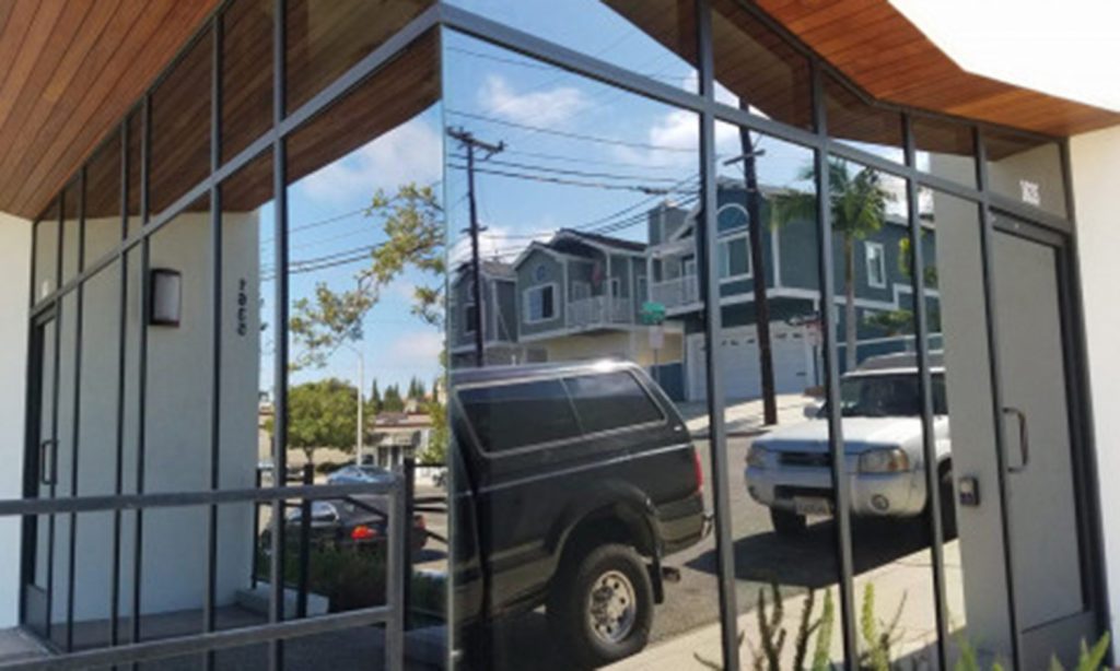 storefront windows with window film